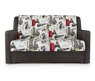 Диван-кровать Аккорд Д 100, велюр/экокожа