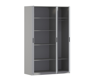 Шкаф трехдверный Макс 1500 мм, вариант №3 (ЛДСП/МДФ)