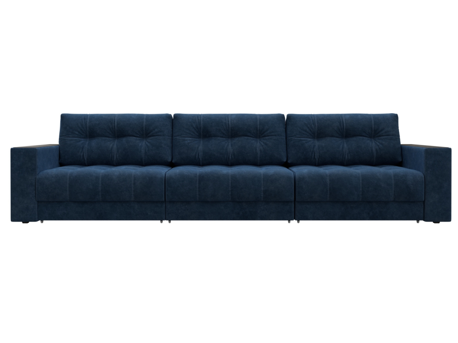 Дизайнерские диваны для гостиной, Диван прямой с декором Лига-049 НПБ Лонг, велюр BRUT