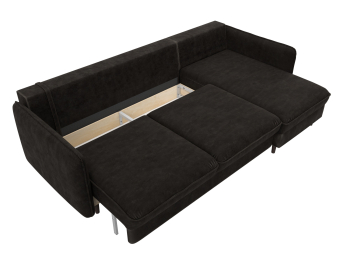 Диван угловой Лига-064 НПБ угол универсальный, велюр BRUT