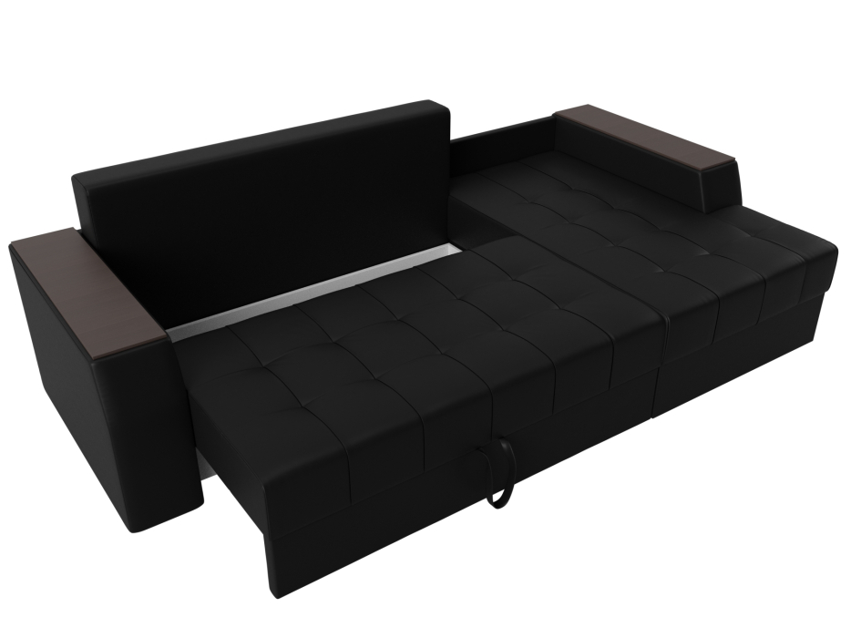 Диваны угловые в гостиную, Угловой диван Эмир БС правый угол, экокожа
