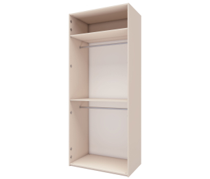 Шкаф 2-х дверный  с зеркалом Лаура