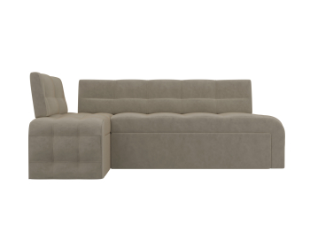 Кухонный угловой диван Люксор левый угол, микровельвет