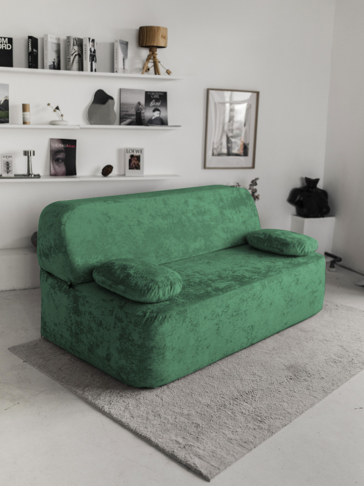 Дизайнерские диваны для гостиной, Бескаркасный диван Бабл, плюше 