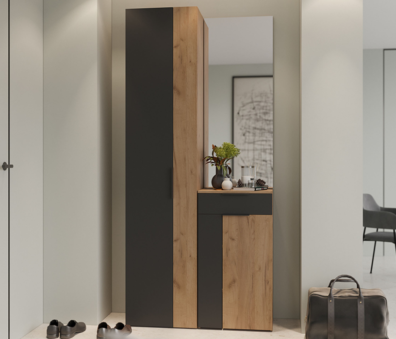 Шкафы распашные, Асти шкаф комбинированный