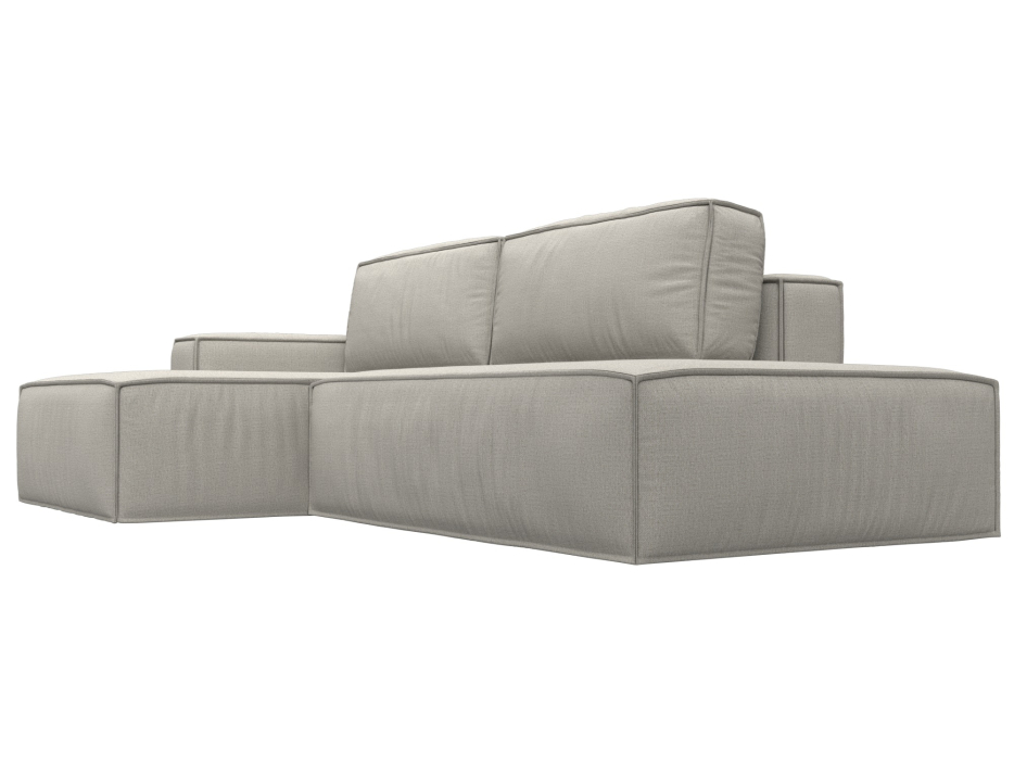 Диваны угловые в гостиную, Диван угловой Прага Модерн левый угол, рогожка Амур