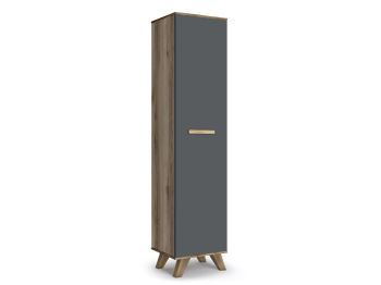 Шкаф пенал с полками и штангой ВЕГА СКАНДИНАВИЯ