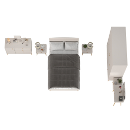 Гарнитур спальный Афина с кроватью 1200