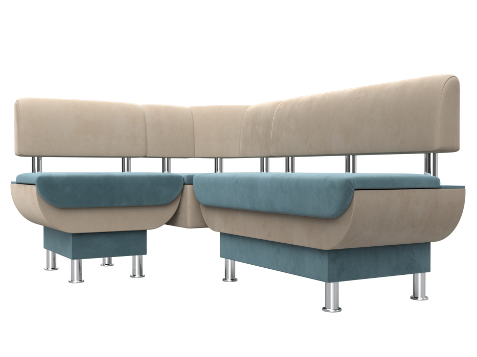 Кухонные уголки, Кухонный угловой диван Альфа левый угол, велюр