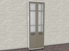 Шкафы двухстворчатые, Модульная система Грейс Шкаф ШК-5035  Снежный Ясень