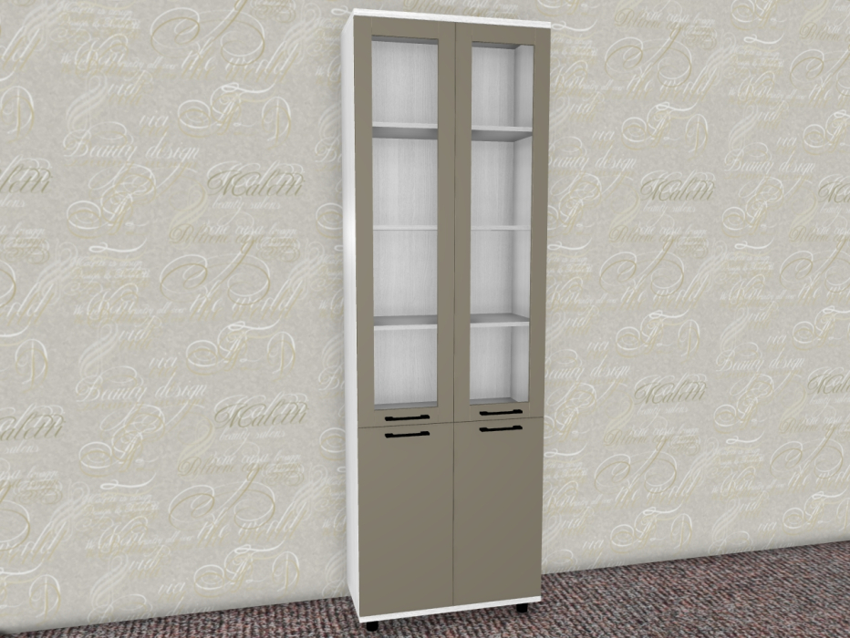 Шкафы двухстворчатые, Модульная система Грейс Шкаф ШК-5035  Снежный Ясень