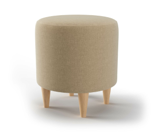 Пуф Нико на деревянных ножках, рогожка