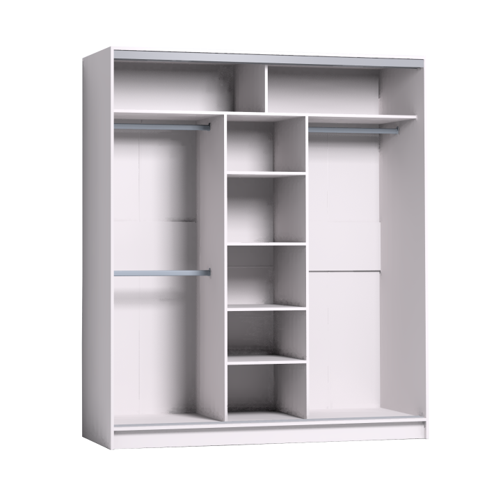 Шкафы-купе 3-х дверные, Шкаф-купе 3-дв  Strike 1800 зеркало/лдсп  (в2105*ш1800*г595)