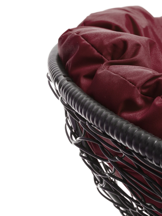 Диваны, Диван МАМАСАН с ротангом чёрный