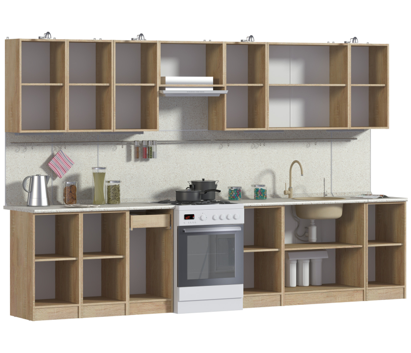 Кухонные гарнитуры, Кухня Ангелина Классик 340 см.