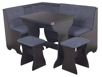 Кухонный уголок Стиль 1Л (со столом СТ3) Дуб венге / велюр