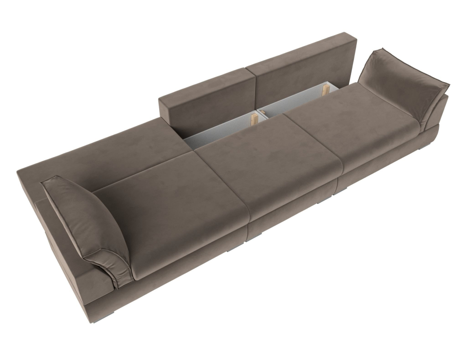 Диваны прямые кухонные, Прямой диван Пекин Long, велюр