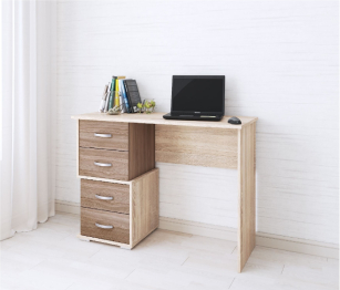 Стол письменный Сити-2 Ясень шимо 