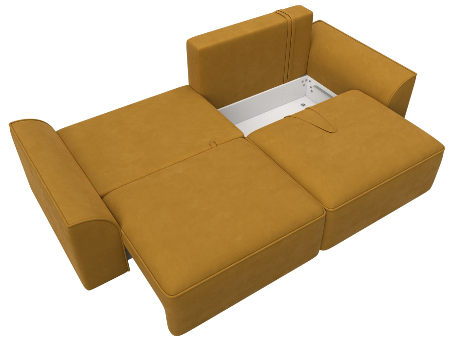 Диваны еврокнижки, Диван прямой Лига-048 НПБ, велюр BRUT