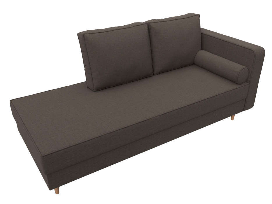 Кушетка диван, Кушетка Прайм правая, рогожка Амур