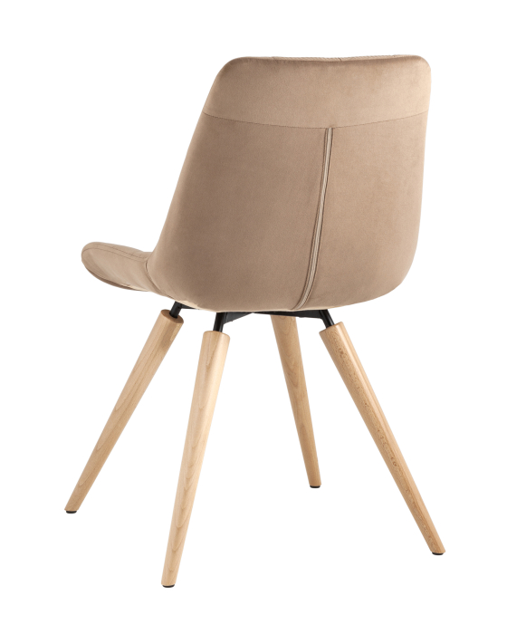 Стулья, Стул Флекс на деревянных ножках, Велюр