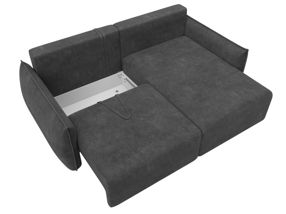 Диваны угловые в гостиную, Диван угловой Лига-051 НПБ угол универсальный, велюр BRUT