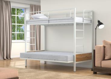 Двухъярусная кровать-диван Дакар 1 (вставки дуб ватан)