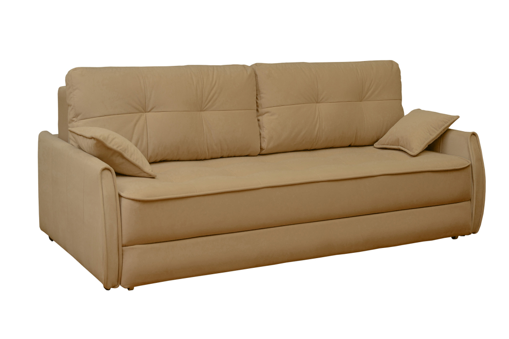 Диваны прямые, Диван-кровать Каймак с узкими подлокотниками,еврокнижка,велюр