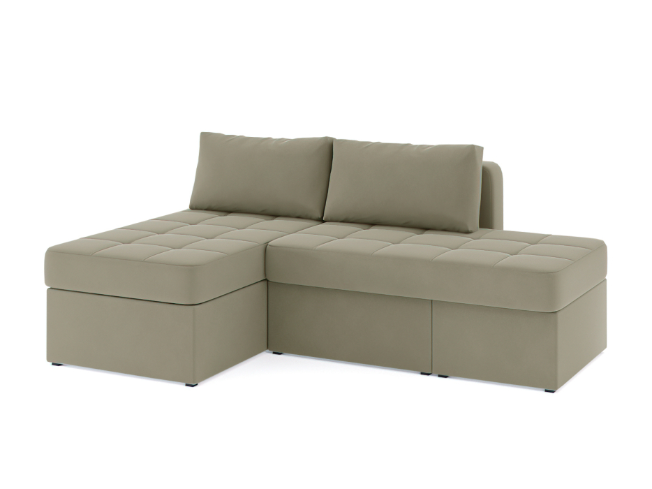 Диваны угловые в гостиную, Диван-кровать угловой Оливер еврокнижка-трансформер, велюр