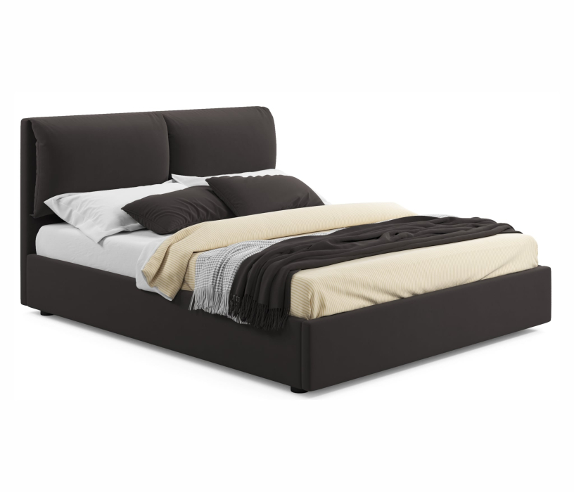 Кровати с мягким изголовьем, Мягкая кровать Vita 1600 с подъемным механизмом