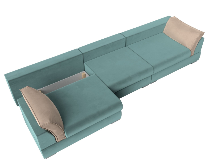 Диваны прямые кухонные, Прямой диван Пекин Long, велюр