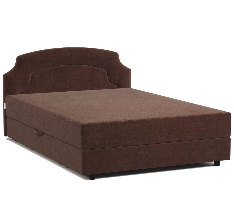 Мягкая кровать, Кровать тахта двуспальная с подъемным механизмом и матрасом Шарм 160, велюр