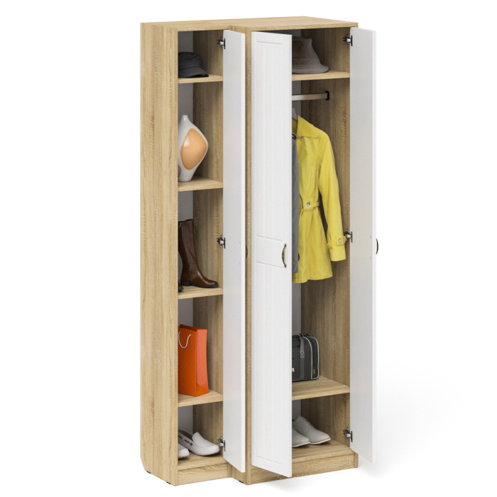 Прихожие, Пенал в прихожую и шкаф две двери П-6 МДФ фрезеровка прованс