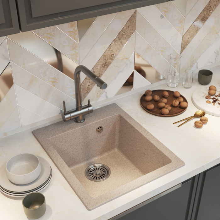 Кухонные мойки, Мойка ML-GM14, 420*500*190мм NEW