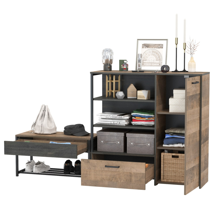 Прихожие, Комод с ящиком и нишами и обувница с сиденьем Трувор