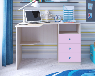 Стол письменный Кадет, Дуб Молочный