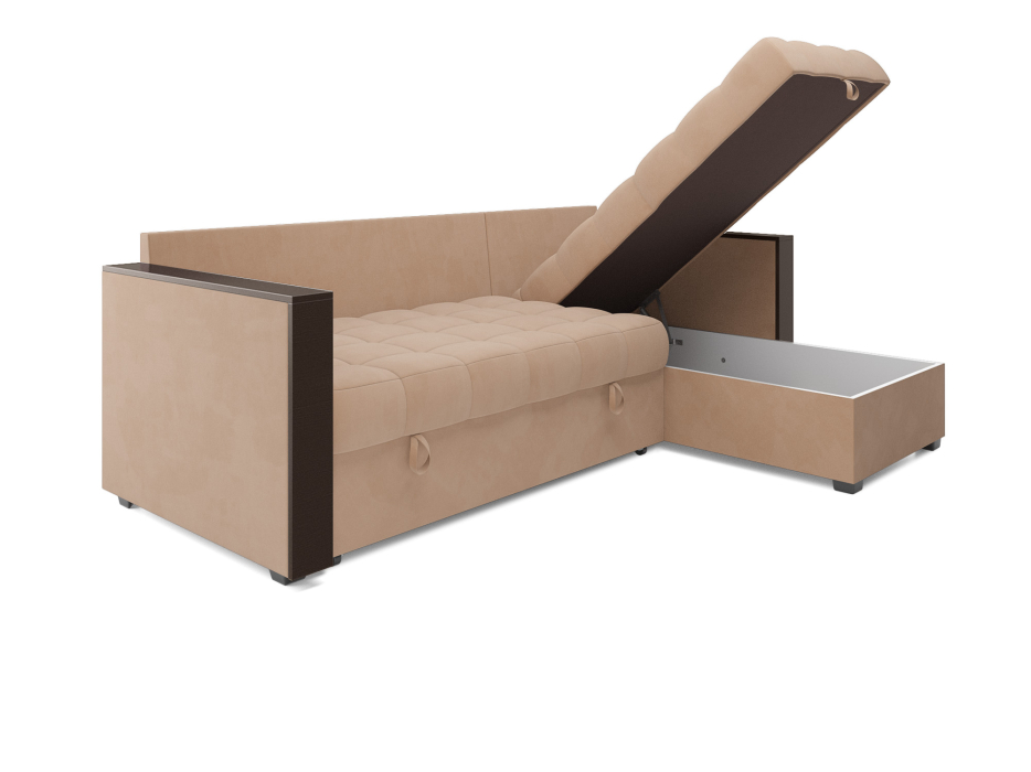 Диваны угловые в гостиную, Диван угловой Техас (Велюр)