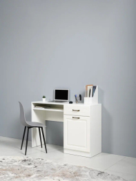 Стол туалетный 12.46 Ливерпуль ясень ваниль/белый