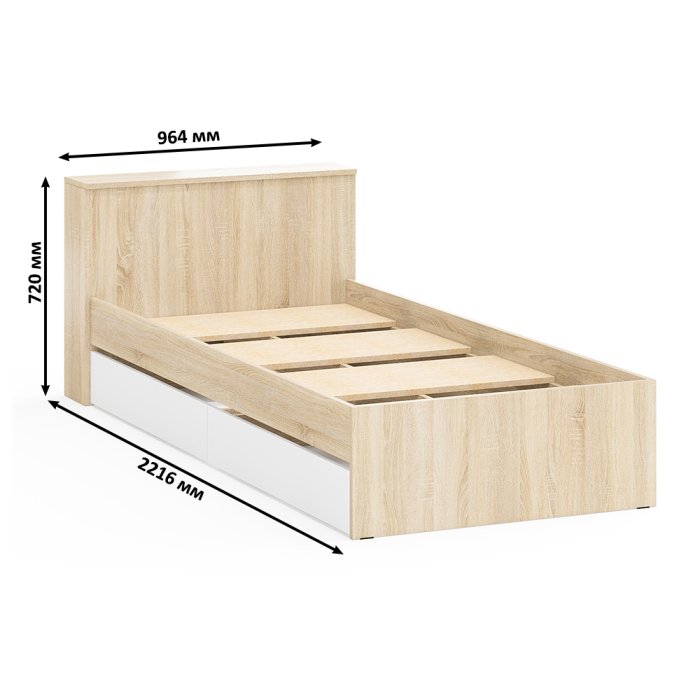 Спальные гарнитуры, Стол косметический с подсветкой 110 с кроватью с выдвижными ящиками Ксения 900