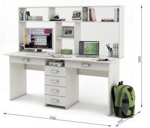 Письменный стол Лайт-11Я с надстройкой