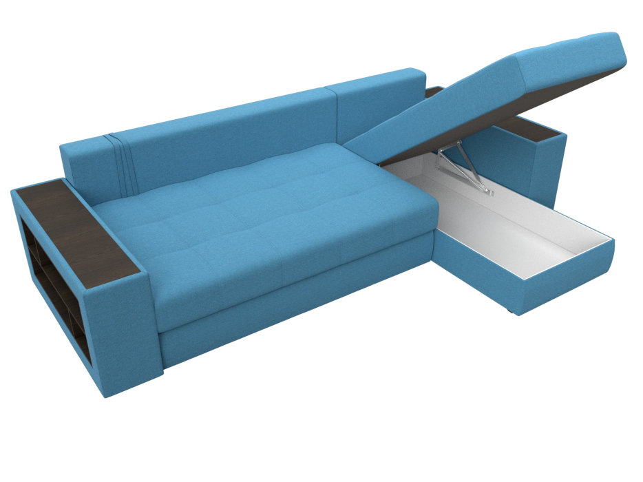 Диваны угловые в гостиную, Диван угловой Дубай правый угол, рогожка Амур