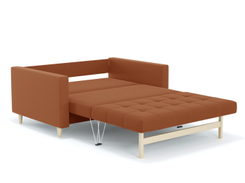 Диван-кровать еврокнижка Квадро, велюр