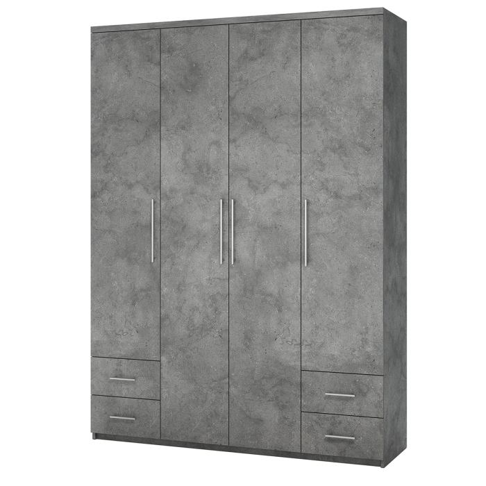 Для одежды, Шкаф четырехдверный Мелодия МКЯ2-43 220х60