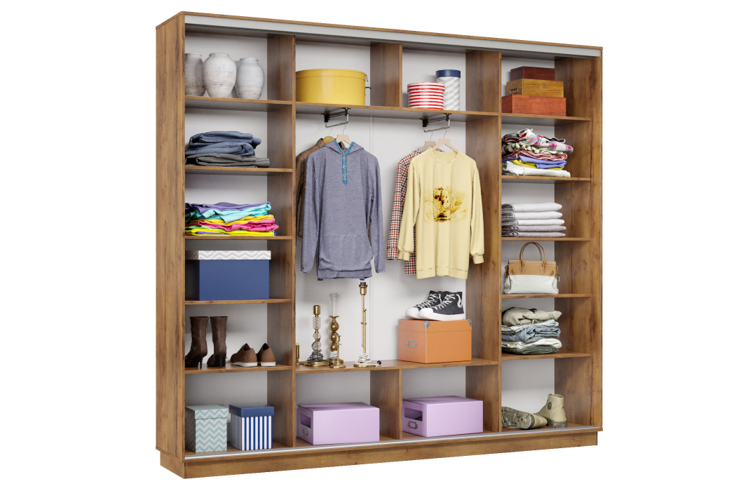 Шкафы-купе, Шкаф-купе Премьер Лайт 57 (05;05;05) трехдверный