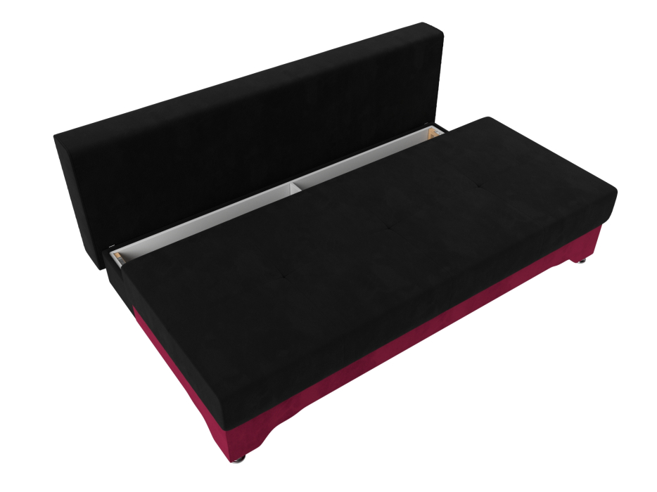 Диваны еврокнижки, Диван прямой Ник-2, микровельвет