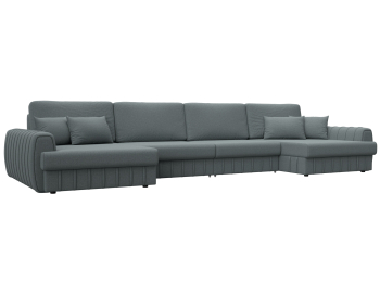 Диван П-образный Лига-057 НПБ Лонг, рогожка Амур