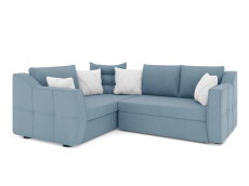 Диваны угловые в гостиную, Диван-кровать угловой Френсис дельфин, велюр