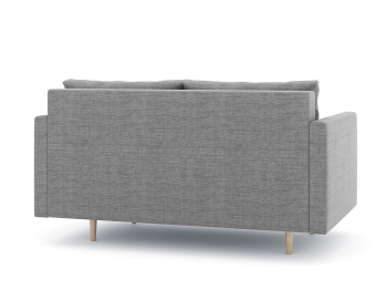 Диван прямой нераскладной Милли мини 2-х  местный с подлокотниками, рогожка