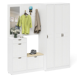 Набор модульной мебели для прихожей П-6-500 № 51 фрезеровка прованс