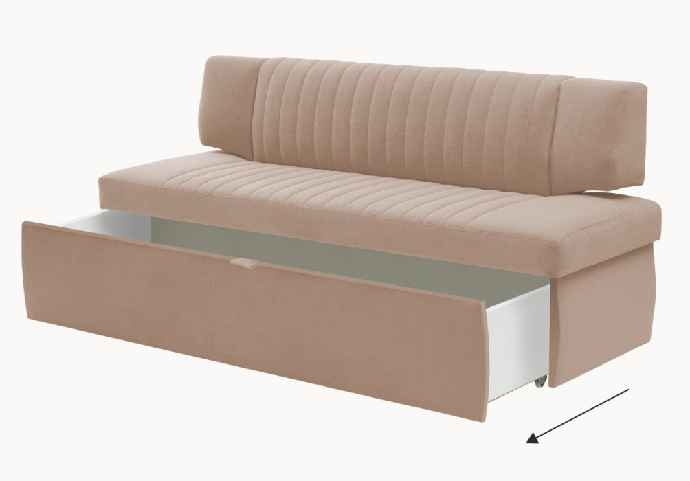 Диваны прямые кухонные, Прямой кухонный диван Аргус 198 ящик